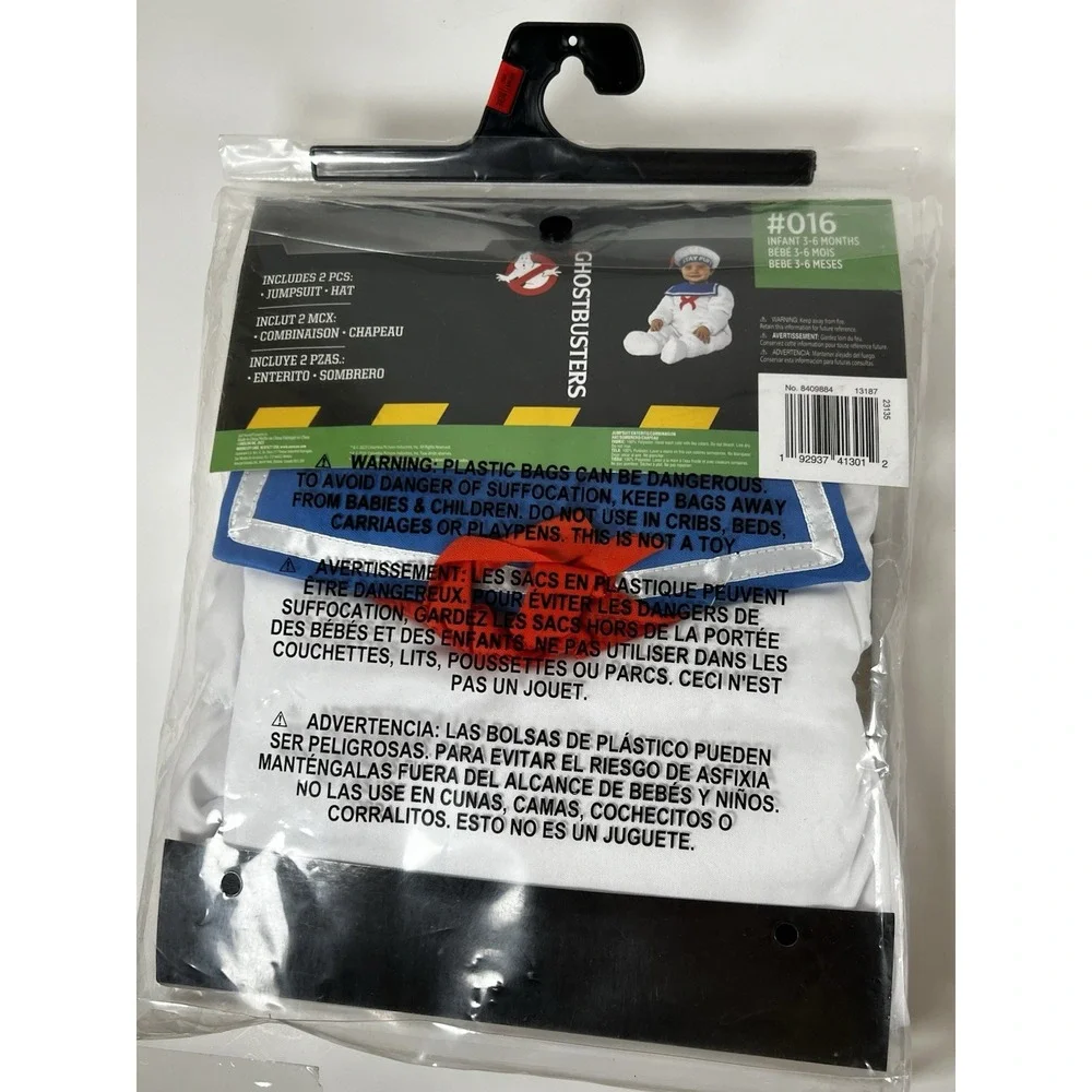 Ghostbusters Stay Puft Infant Costume 3–6 Months | Baby Halloween Cosplay‎ | NEW